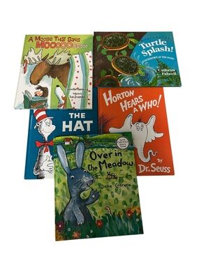 Lot of 5 Children’s Picture Books — Colorful Dr. Seuss + More